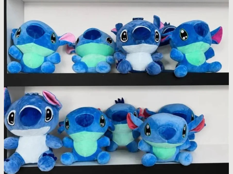 Opção de brindes com pelúcias azuis